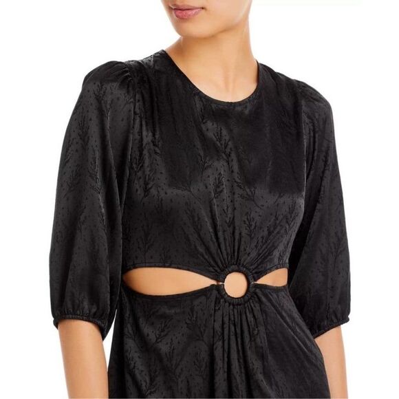 AQUA Cutout O Ring Midriff Dress Size Medium - Picture 2 of 8